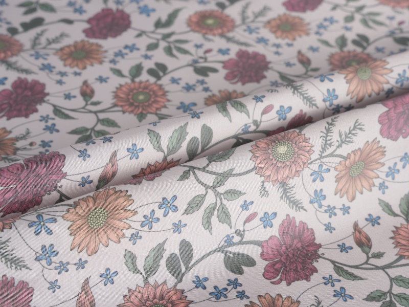 Polyester-Viscose Twill Printed Lining Fabric