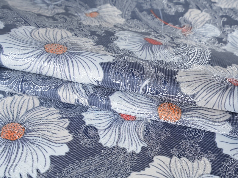 Polyester-Viscose Jacquard Printed Lining Fabric