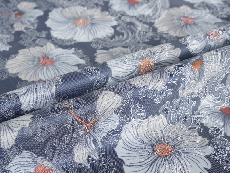 Polyester-Viscose Jacquard Printed Lining Fabric