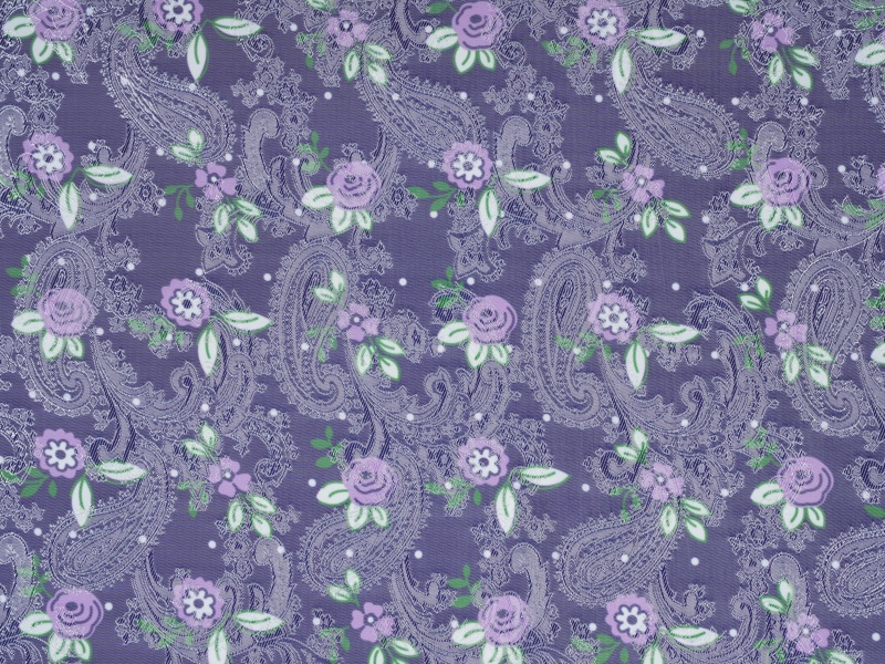 Polyester-Viscose Jacquard Printed Lining Fabric